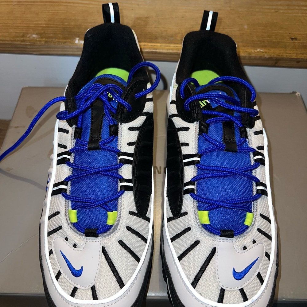 Nike Blue and White Men's Sneakers